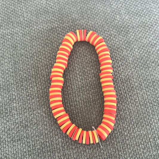 Armband med färg gul och röd